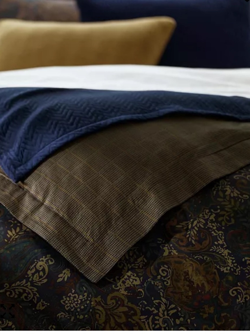 NWT Lauren Ralph Lauren Henry Cotton Sateen Reversible 3 Piece Comforter Set - Picture 3 of 8